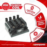 1 x NGK Ignition Coil for Volkswagen Golf Mk4 Beetle 9C 2.0L 4Cyl SOHC MPFI