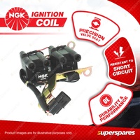 1 x NGK Ignition Coil for Hyundai Lantra J1 Sonata EF 1.6L 1.8L 2.0L 4Cyl DOHC