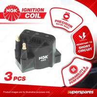 3 x NGK Ignition Coils for Holden Commodore VP VR VS VT VU VX Crewman VYII V6