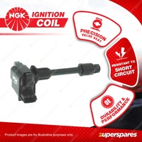 1 x NGK Ignition Coil for Nissan Maxima A32 3.0L V6 DOHC MPFI 24V 142kW Front