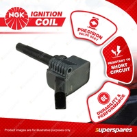 1 x NGK Ignition Coil for Audi A1 8X A3 8V A4 B9 Q3 8U 1.4L 4Cyl DIT 16V 2013-On