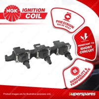 1 x NGK Ignition Coil for Peugeot 406 D8 D9 3.0L V6 DOHC MPFI 24V ES9J4 144kW