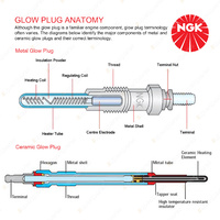 NGK Glow Plug for HiAce LH11R LH30RV LH 51RV 60RV 61RV 70RB 71RB Super Glow