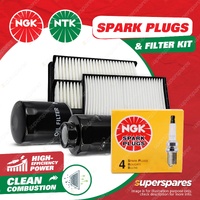 NGK Standard Spark Plugs+NTK Filter Service Kit for Hyundai i30 SX FD 1.6L 08-12