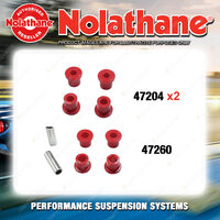 Nolathane Spring eye & shackle bush kit for FORD SPECTRON SPECTRON 4CYL 2WD