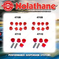 Nolathane Spring eye & shackle bush kit for HOLDEN DROVER QB 4CYL 2/1985-12/1987