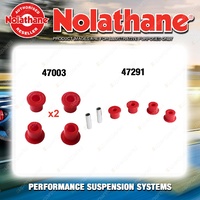 Nolathane Spring eye & shackle bush kit for HOLDEN RODEO TFR 6CYL 2WD 1988-2003