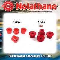 Nolathane Spring eye & shackle bush kit for MAZDA 323 FA HATCHBACK 4CYL RWD