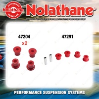 Nolathane Spring eye shackle bush kit for MAZDA E SERIES E1400 E1800 4CYL 2WD