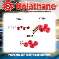 Nolathane Control arm bush kit for NISSAN PATHFINDER WD21 4/6CYL 8/1986-8/1995