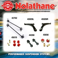 Front Nolathane Suspension Bush Kit for MITSUBISHI LANCER CJ 4CYL FWD 10/2008-ON