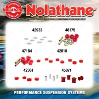 Front Nolathane Suspension Bush Kit for NISSAN URVAN E24 4CYL 11/1986-3/2001