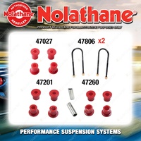 Rear Nolathane Suspension Bush Kit for FORD COURIER PC PD 4CYL 4WD 5/1987-2/1999