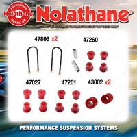 Rear Nolathane Suspension Bush Kit for FORD COURIER PE PF PG 4CYL 2WD 1999-2004