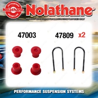 Rear Nolathane Suspension Bush Kit for HOLDEN RODEO KB40 4CYL 4WD 1979-12/1980