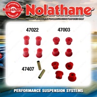 Rear Nolathane Suspension Bush Kit for ISUZU D-MAX TFR TFS 4/6CYL 2WD 6/2012-ON