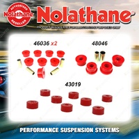 Rear Nolathane Suspension Bush Kit for MAZDA 1300 FA2 4CYL 7/1970-1977