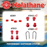 Rear Nolathane Suspension Bush Kit for MITSUBISHI L300 SF SG SH SJ 4WD 1986-2005