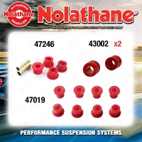 Rear Nolathane Suspension Bush Kit for NISSAN NAVARA D21 6CYL 4WD 1986-1997