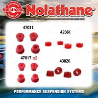 Rear Nolathane Suspension Bush Kit for NISSAN URVAN E23 4CYL 4/1980-10/1986