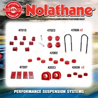 Rear Nolathane Suspension Bush Kit for NISSAN UTE XFN 6CYL 1984-1991