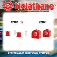 Rear Nolathane Suspension Bush Kit for TOYOTA LANDCRUISER FJ55 6CYL 1979-1980