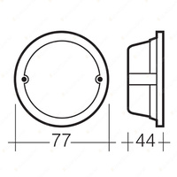 Narva Front End Outline Marker And Front Position Side Lamp Clear