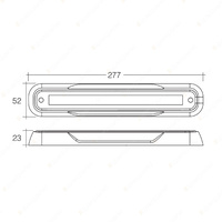 Narva 9-33 Volt Model 39 L.E.D Reverse Lamp with Black Surface Mount