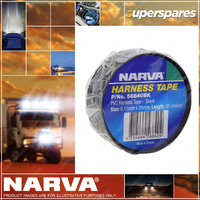 Narva 10 Rolls of 25MM 20m Pvc Harness Tape Black - PVC harness tape matt finish