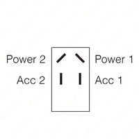 Narva Off / On Heavy Duty Rocker Switch - push-fit design with push on terminal