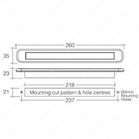 9-33V Model 39 LED Rear Direction Indicator Lamp - S Steel Cover Blister Pack