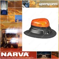 Narva 10-33V Aerotech Low Profile Amber LED Strobe with Magnetic Mount Base