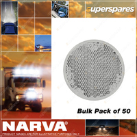 Narva Clear Retro Reflector With Self Adhesive Pack of 50 83990-50