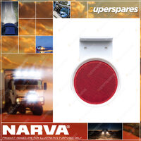 Narva Red Retro Reflector In Pendant Mount Holder With Dual Fixing Holes