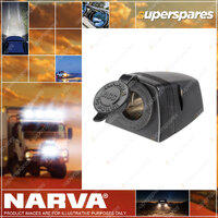 Narva Brand Aaccessory Socket Surface Mount BLACK Package of 25 P