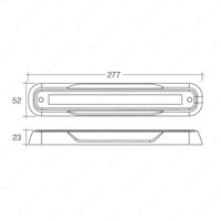 4 x Narva 9-33 Volt Model 39 L.E.D Reverse Lamp with Black Surface Mount 93924