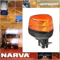 2x Narva 10-33V Aerotech Short Amber LED Strobe with Rigid Pole Base Type 85608A