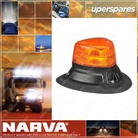 2 x Narva 10-33V Aerotech Short Amber LED Strobe Magnetic Mount 85610A