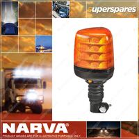 2 x Narva 10-33V Aerotech Tall Amber LED Strobe with Flexible Pole 85615A