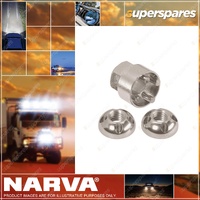 Narva Driving Light Lock Nuts metric thread M6 X 1.0 - Anti Theft Nuts