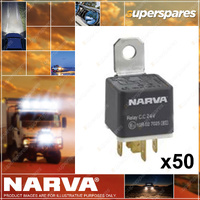 Narva Brand CHANGE-OVER Relay with Diode 24V 5 Pin 30 / 20A Bulk 50