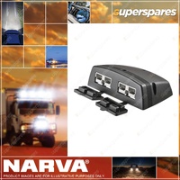 Narva Heavy Duty HDRV Dual Surface Mount 50 Amp Connector with Covers