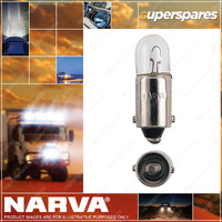 Narva 24V 4W Ba9S T4W Premium Incandescent Globes - Blister Pack Of 1