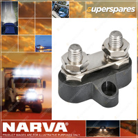 1 x Narva Negative Dual Stud Bridged Distribution Post Terminal - M8