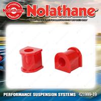 Nolathane Front Sway Bar Mount Bushing Kit 19mm for Chrysler Centura KB KC 75-79