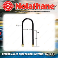 Nolathane Rear Spring u bolt kit for Ford Capri 1600 3000 GT 2 Door LTD P5 P6 FC