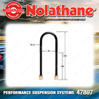 Nolathane Rear Spring u bolt kit for Holden Colorado RC Rodeo RA Premium Quality