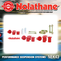 Nolathane Rear Spring Greasable Shackle and Bush Kit for Mitsubishi Triton ML MN