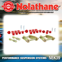 Nolathane Rear Spring Greasable Shackle and Bush Kit for Nissan Navara D22 NP300