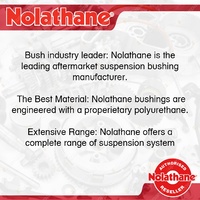 Nolathane Lower & Upper Control Arm Bush + Ball Joint kit for NISSAN NAVARA D40